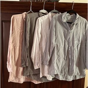 Set of 4 bottom down shirts